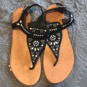 Cute black sandals